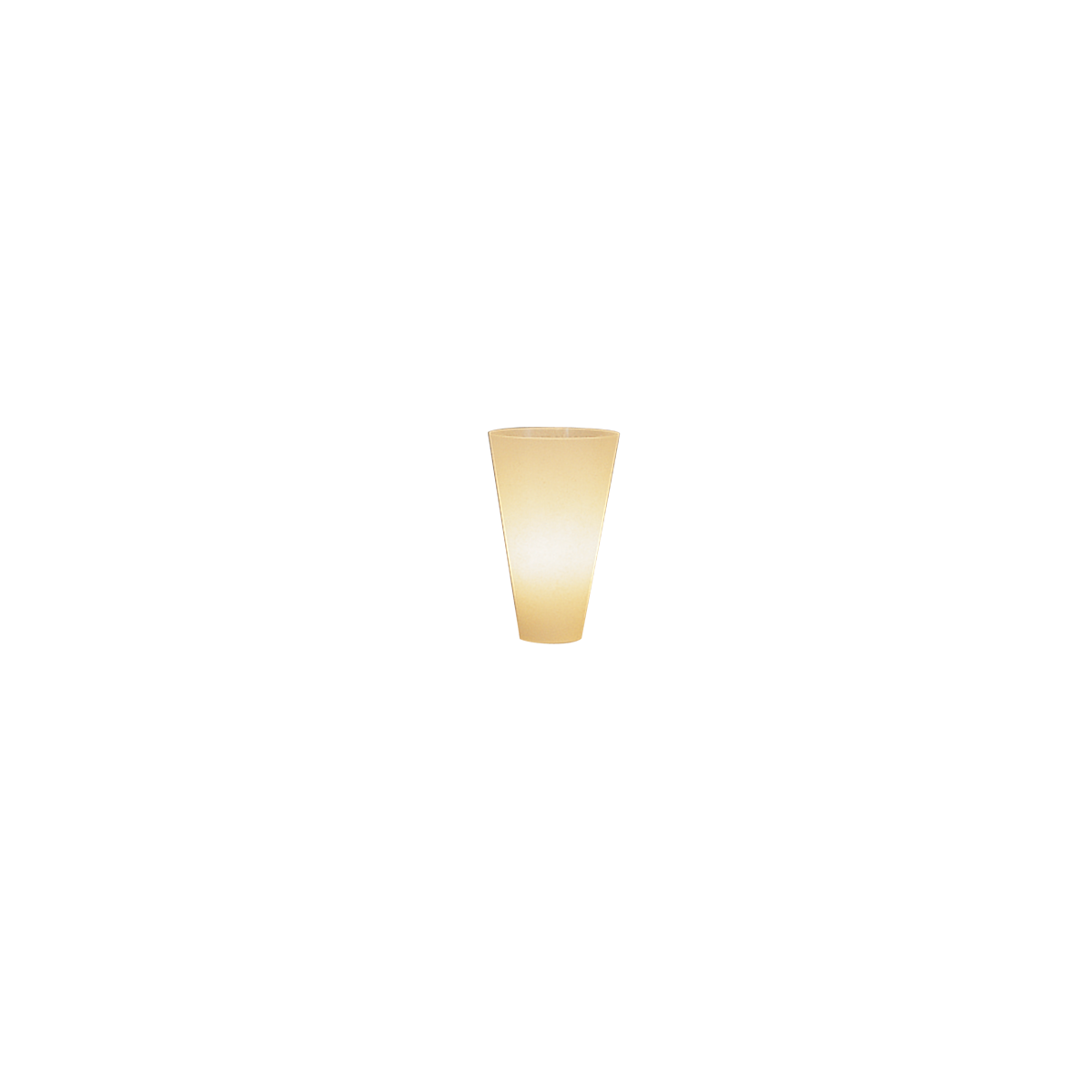 Leuchtenglas Kegel Scavo uni GST5/16, H=16cm, E27