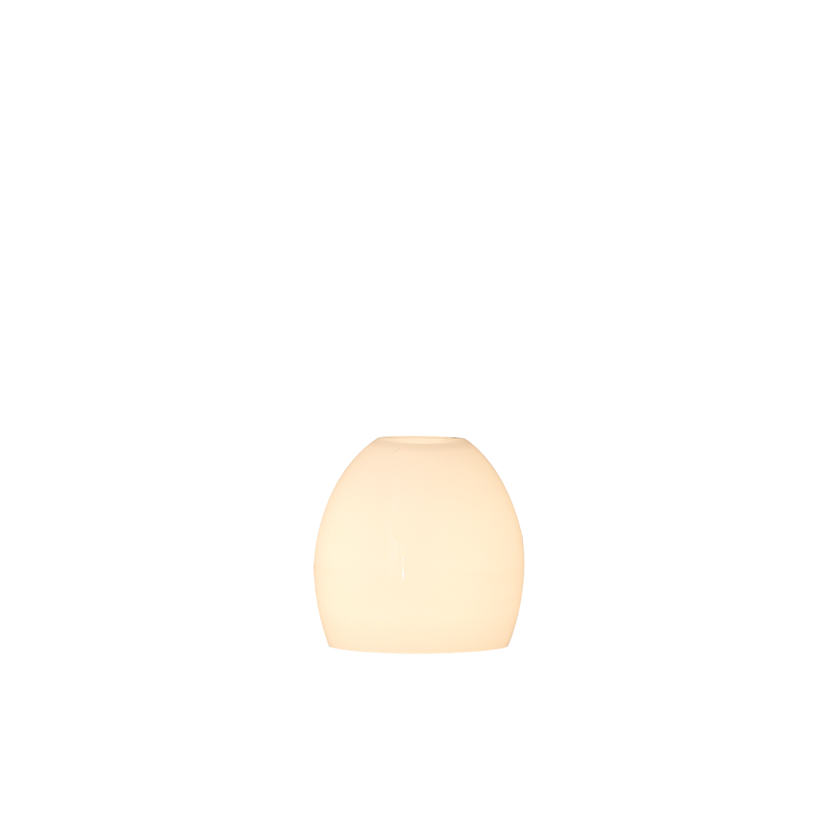 Leuchtenglas Tulpenglas Opal weiß GTU08/10, D=8cm, E14