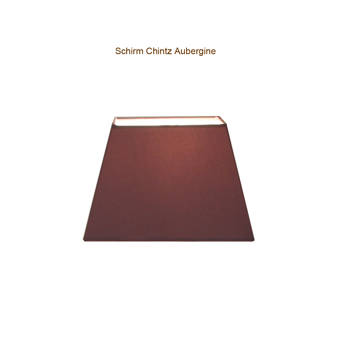 Lampenschirm Eckig Chintz für Tischleuchte 18 x18cm, Halterung unten E27 Farbe nach Wahl
