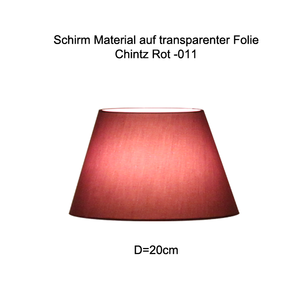 Lampenschirm konisch D=20cm Tischleuchte Wandlampe E27 Chintz Farbe nach Wahl