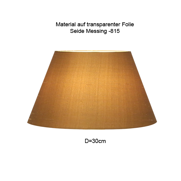 Lampenschirm konisch D=30/19cm, E27 unten 2 cm erhöht, Seide Farbe nach Wahl