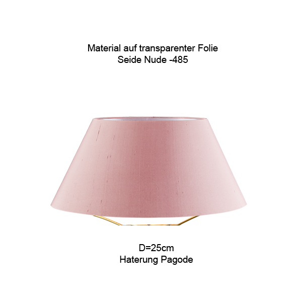 Lampenschirm konisch D=25cm Tischleuchte Wandlampe E27 Seide Farbe nach Wahl